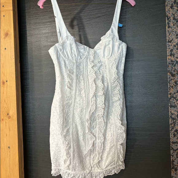 For Love & Lemons Mandy Mini Dress in white size XS - Picture 6 of 8